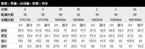 zara.优衣库尺码参考