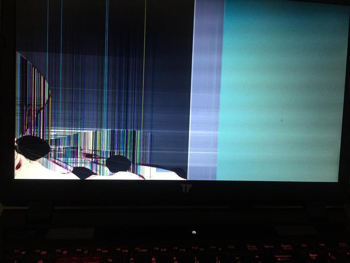 我的地球人电脑屏幕坏了…漏液了