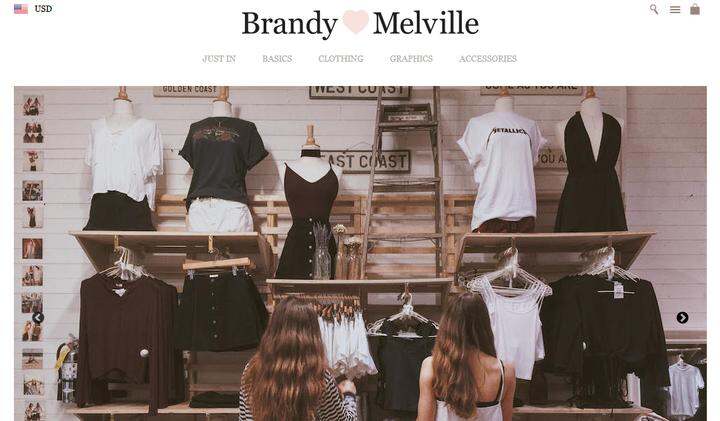 Brandy Melville Home pag\/安利一个英国服饰品牌。