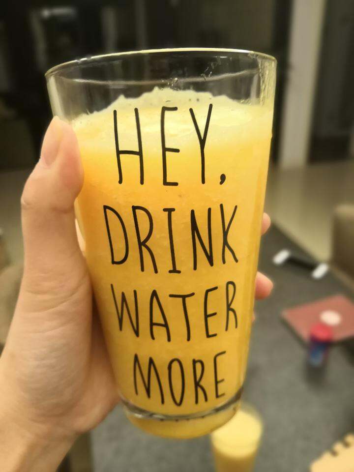 drink water more果汁杯到货