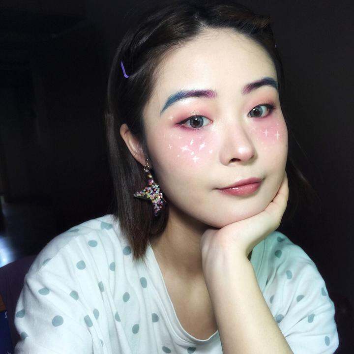 仿抖音星空妆