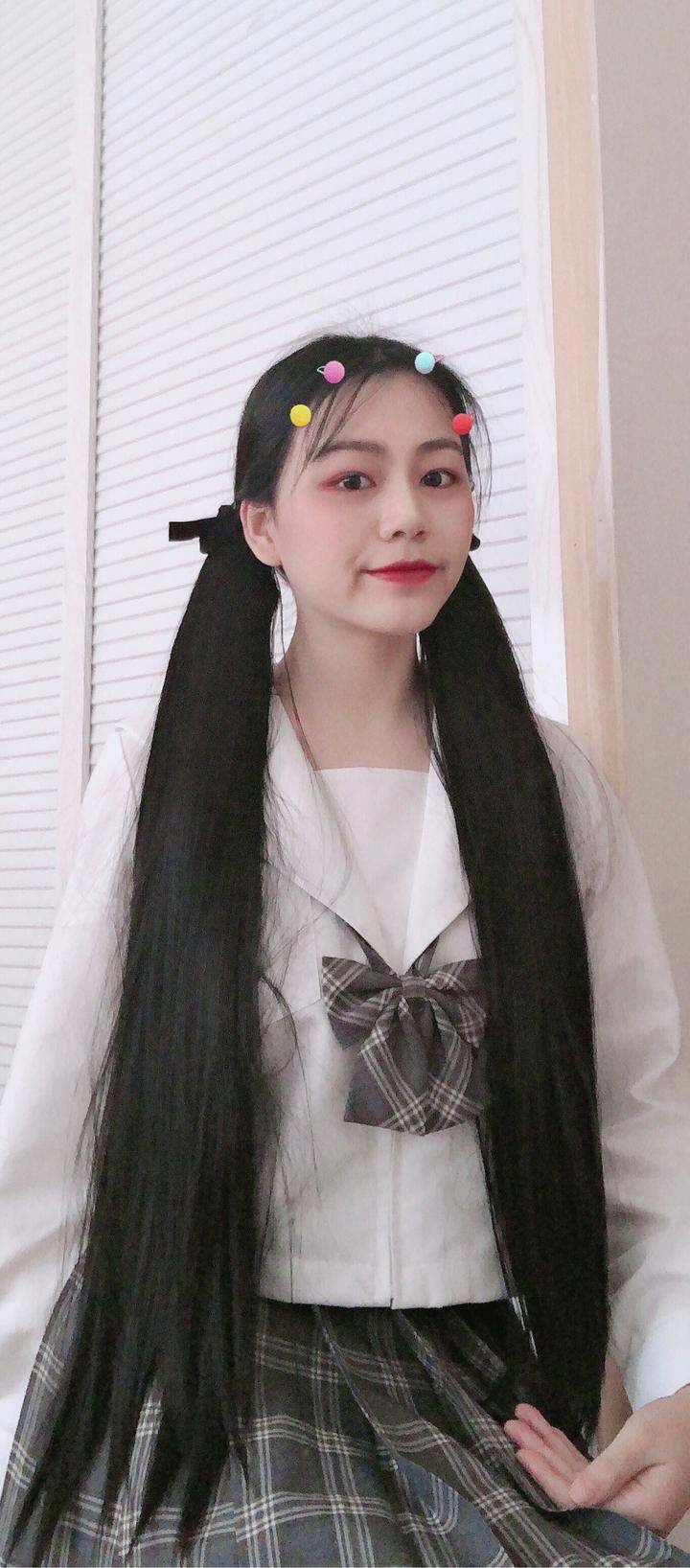 【双马尾假发验货】长发及腰,娶我可好