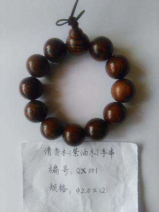 手念珠(清香木(紫油木)2.0cm)qx001