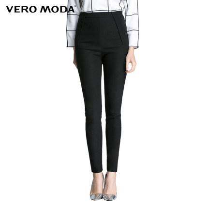 VeroModa2016新品立体剪裁修身弹力休闲裤女