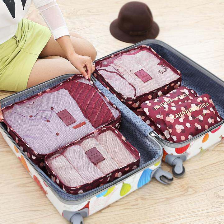 旅行收纳袋六件套装行李箱整理包衣物衣服内衣