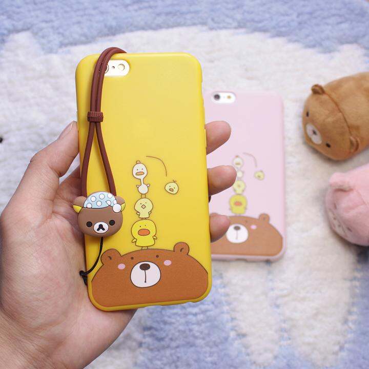 可爱卡通萌熊iphone6手机壳苹果7 plus硅胶软壳5se保护套个性潮女