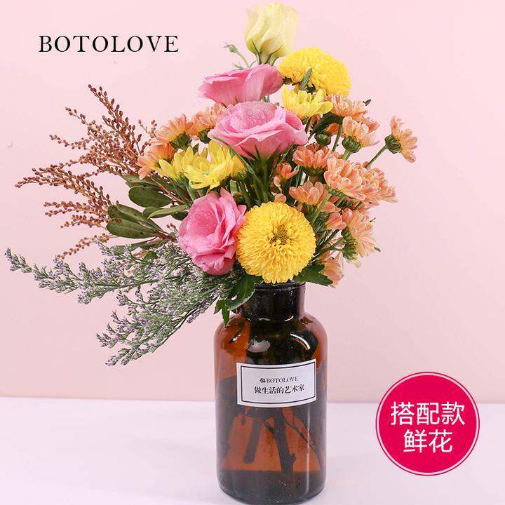 60～botolove搭配款鲜花居家办公瓶插花江浙沪皖顺丰生鲜配送满包邮