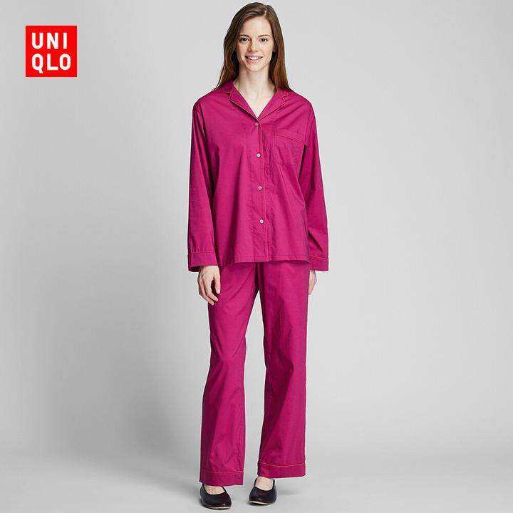 女装睡衣长袖418554优衣库uniqlo