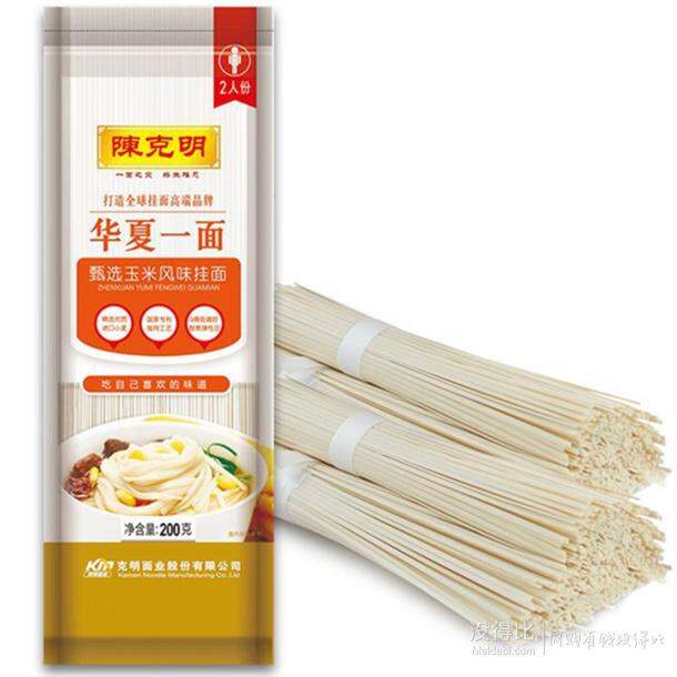 京东陈克明华夏一面甄选玉米风味挂面200g