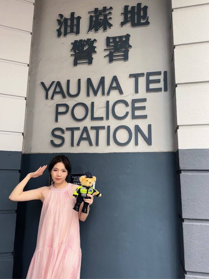 晒单一个粉裙子