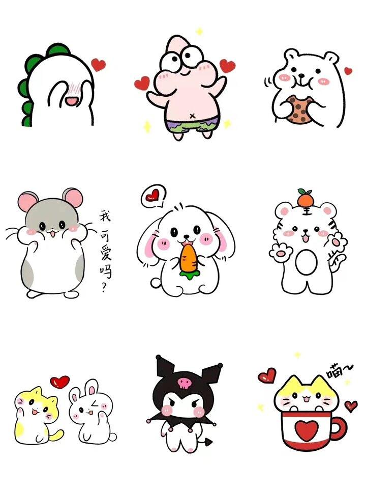 可可爱爱的卡通图