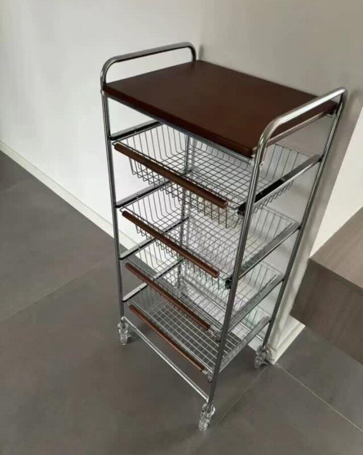 中古风小推车 餐边柜 厨房置物架