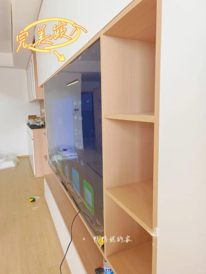 鸭鸭妮的家｜不要钱的严丝合缝的嵌入电视柜
