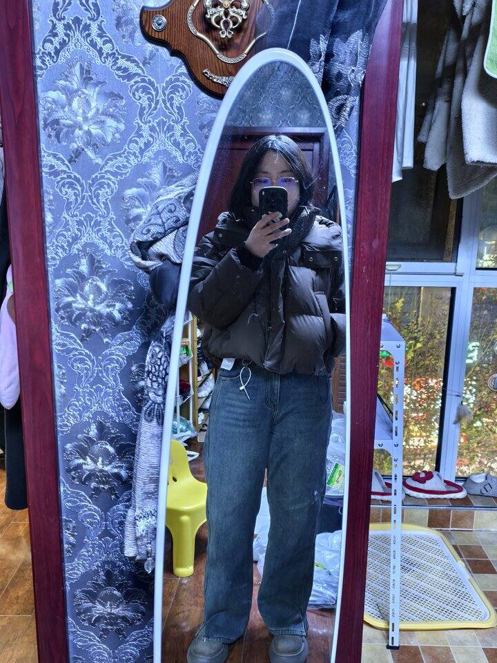 胖梨买到了很显瘦的牛仔裤