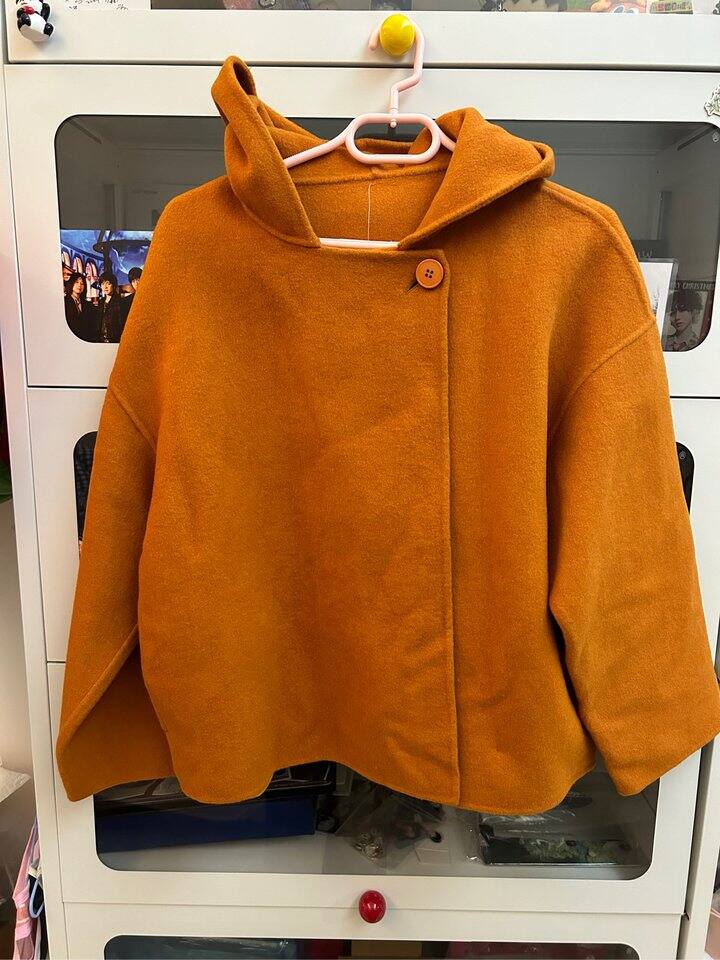 出直播间双面羊毛皮毛一体外套