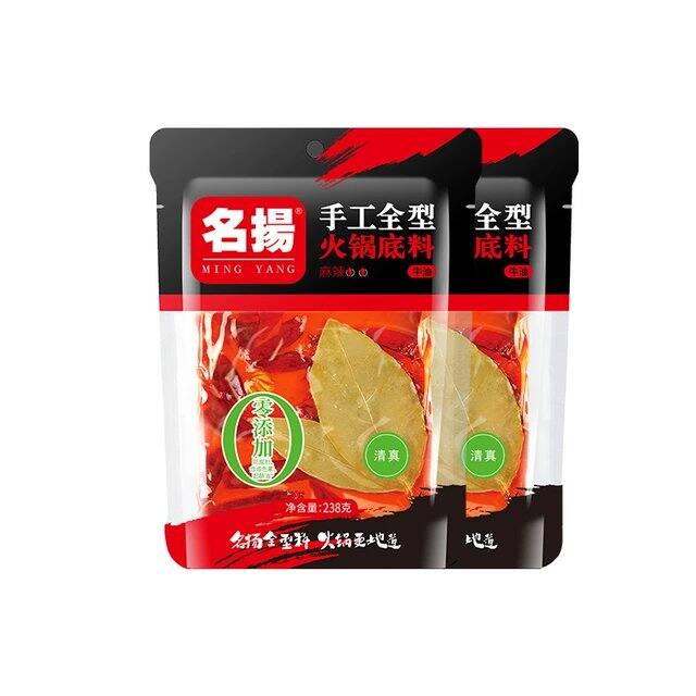 券后19块8包邮，，名扬牛油麻辣底料238g*2成都重庆火锅