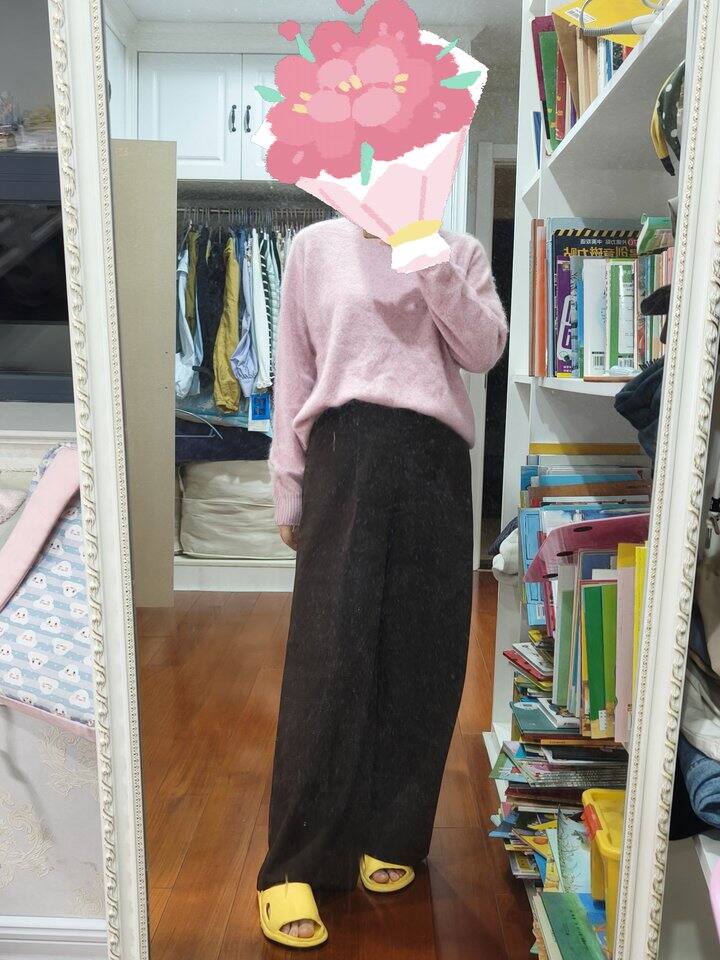 粉色羊绒衫晒单