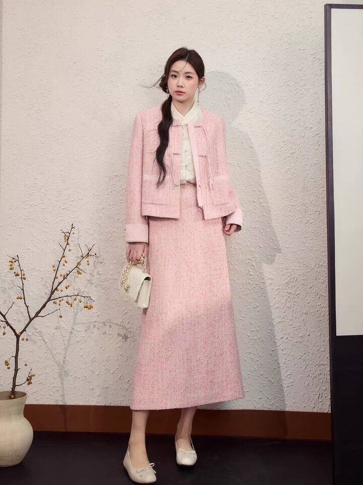 反馈——新中式小香风套装