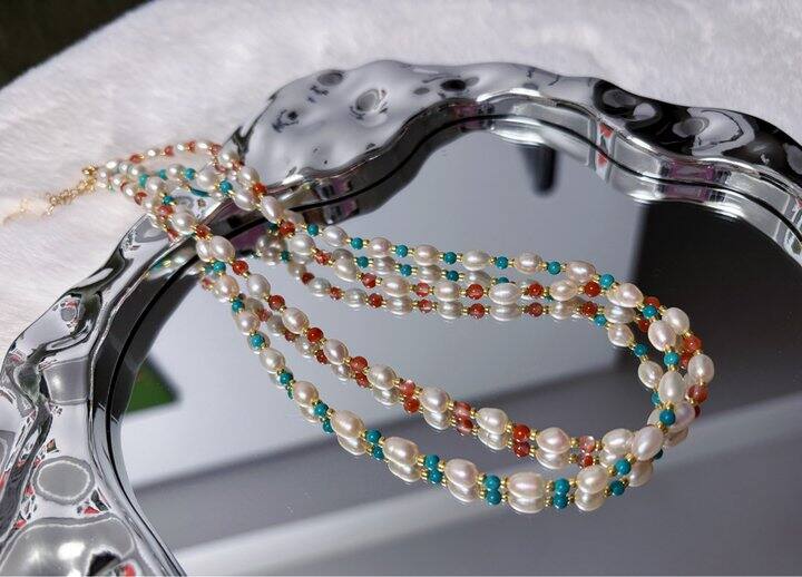 出几条国风珍珠项链啦