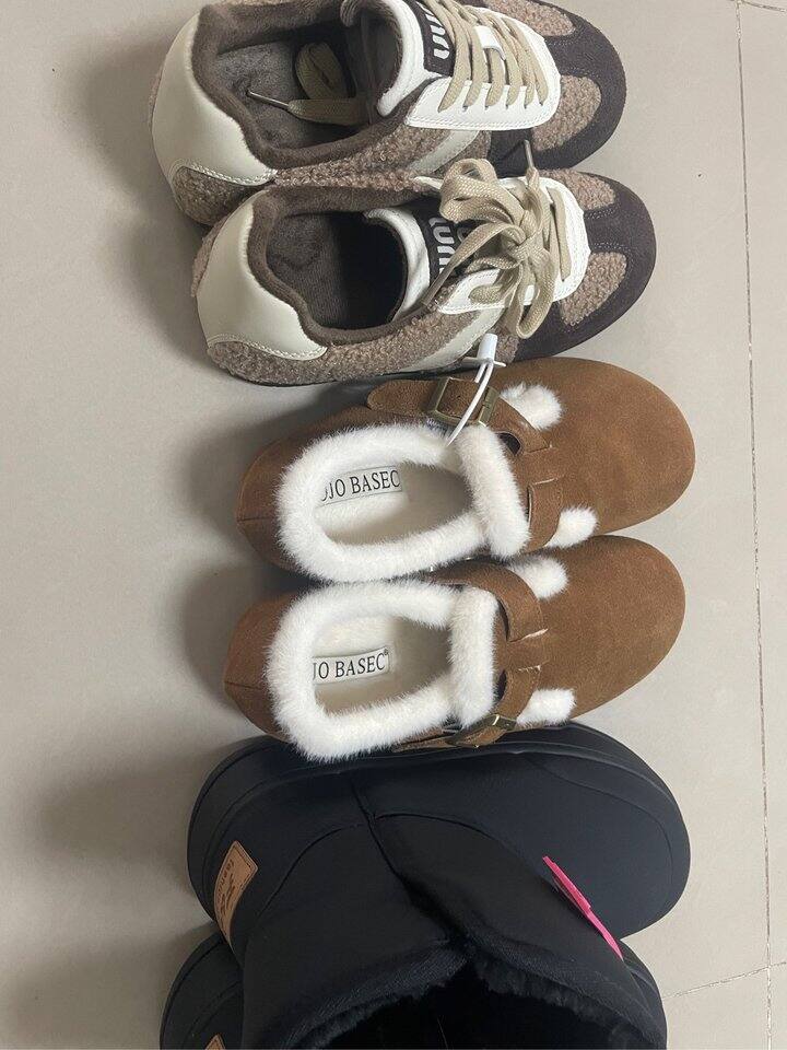 3双鞋过冬不到200元