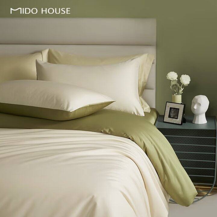 铭都 100支长绒棉贡缎四件套💰193.2元起，还有机会送京东plus年卡