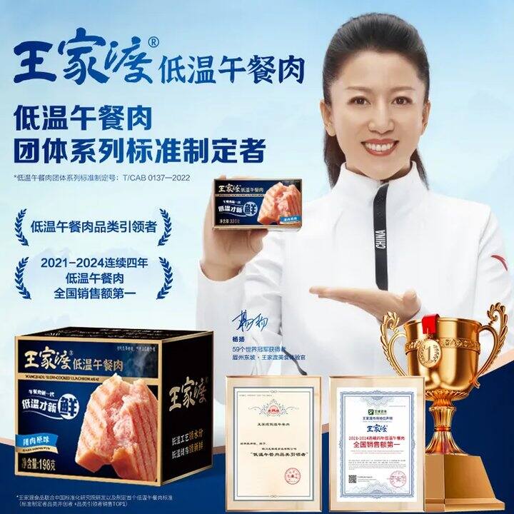 8.2/盒‼️王家渡 低温午餐肉 198g