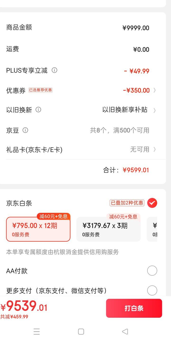 17max256京东plus9539付款
