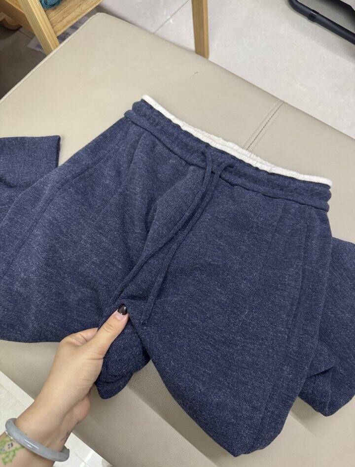 仿兔绒加厚阔腿裤79