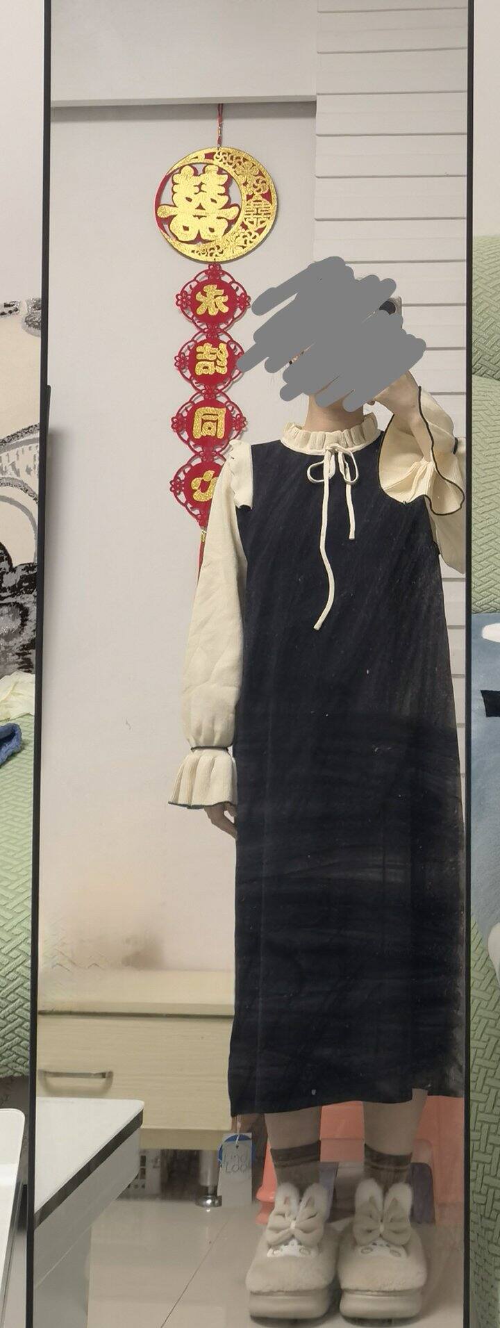 35元的直筒毛线裙，内搭外穿皆可