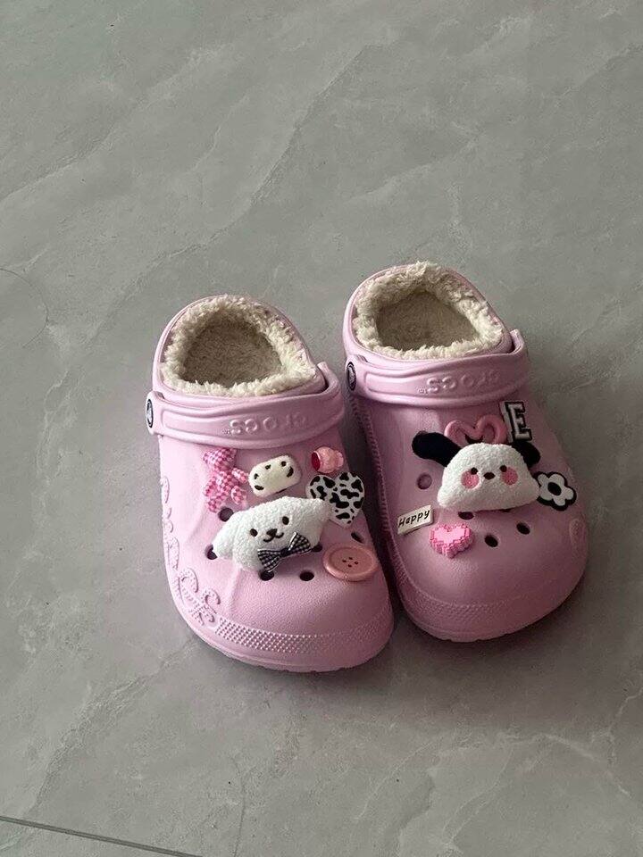 Crocs卡骆驰贝雅暖棉洞洞鞋💰128