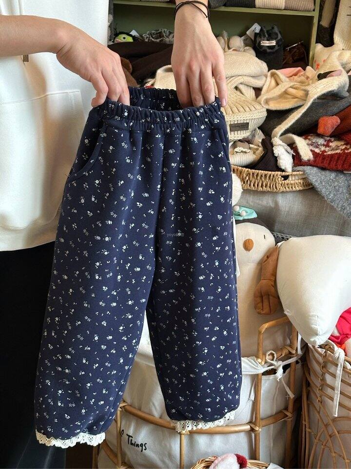 女童加绒碎花裤！💰39