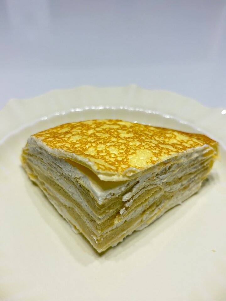 鲜京采【榴莲果肉＞38%】超浓郁猫山王榴莲千层420g6寸蛋糕甜品茶歇聚会