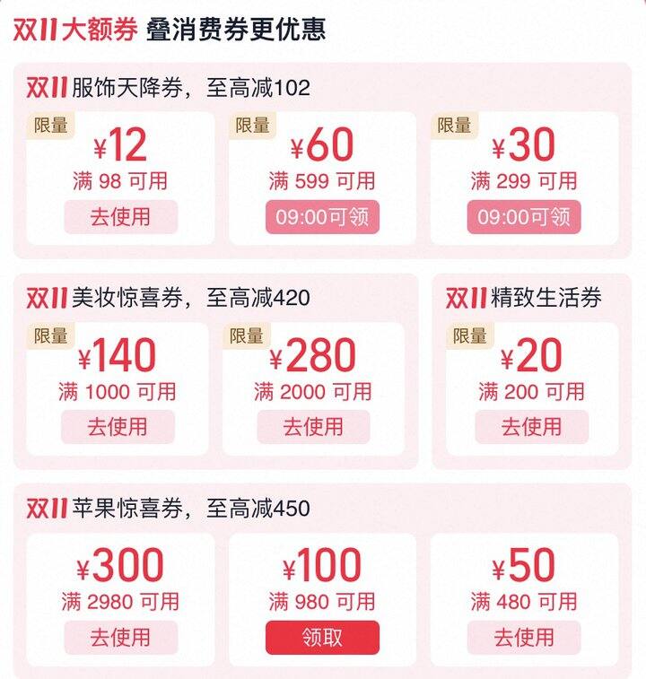 双11最后1天！必抢的券