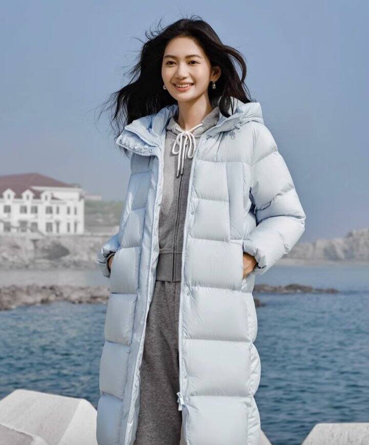 陈都灵森马羽绒服女长款💰288.93