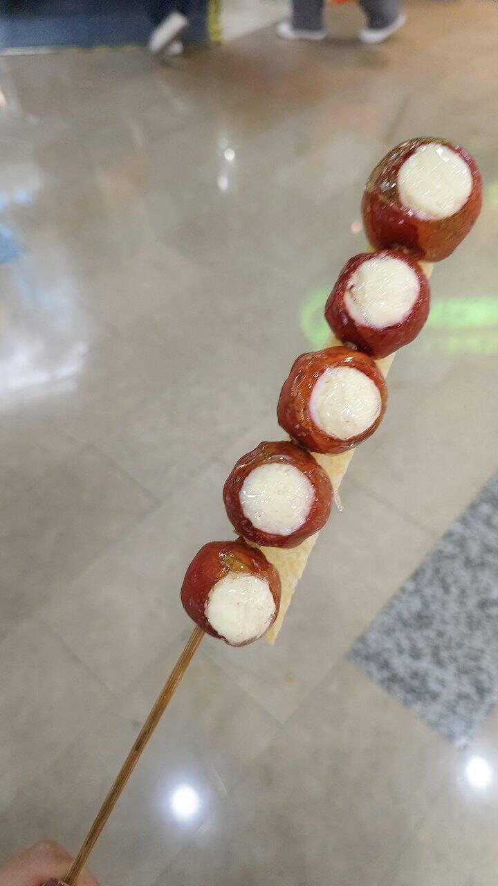 奶皮子糖葫芦好好吃啊