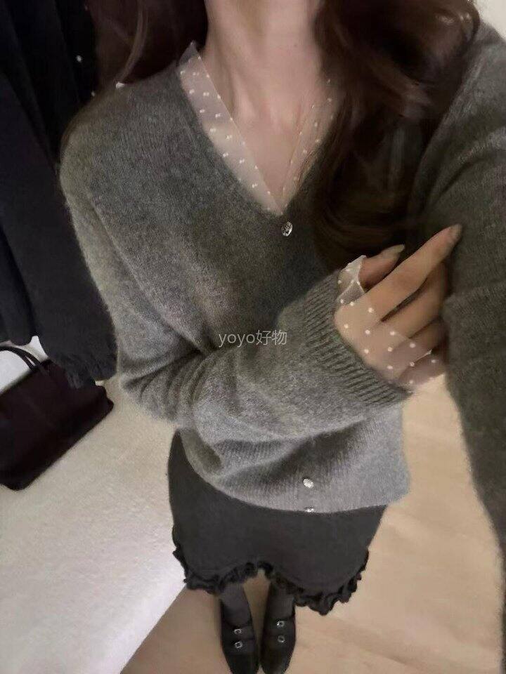 白月光蕾拼接丝毛衫！💰139