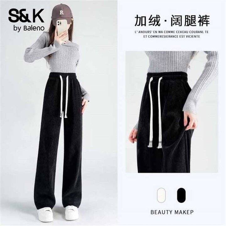 班尼路 加绒阔腿裤，39.9