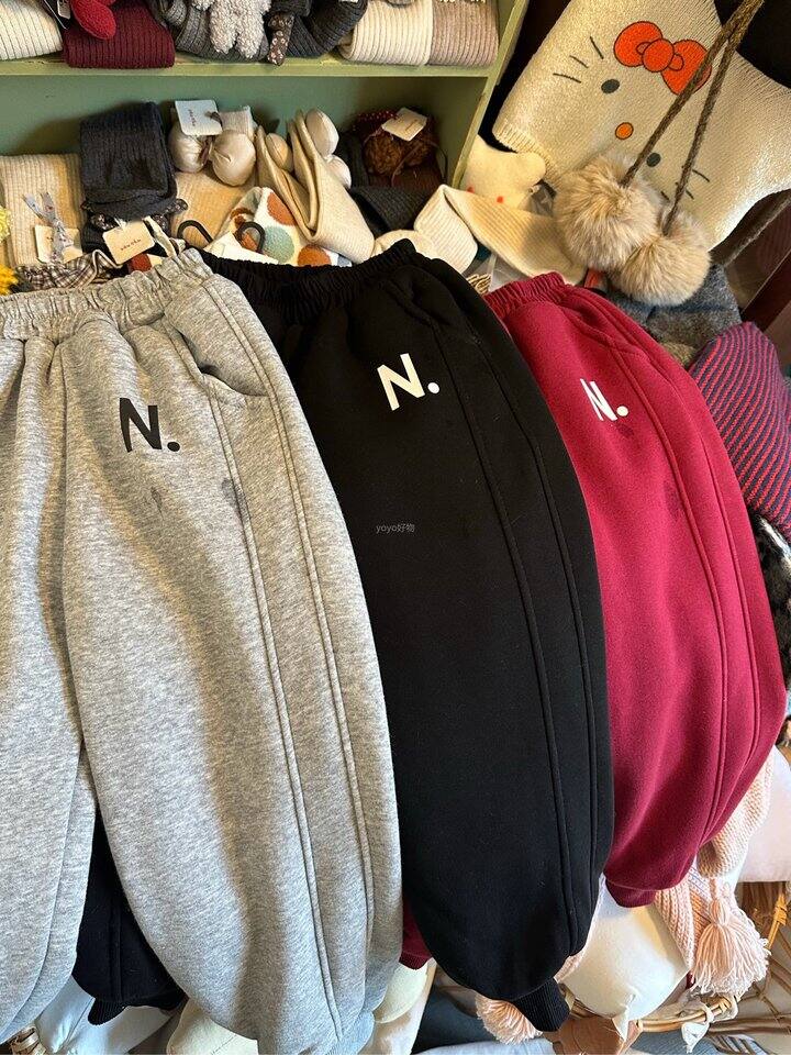 儿童加绒束脚卫裤！💰45