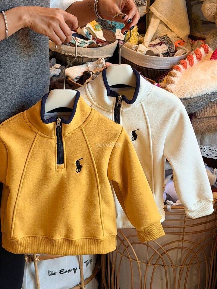小马刺绣半拉链立领卫衣！💰39.9可配亲子