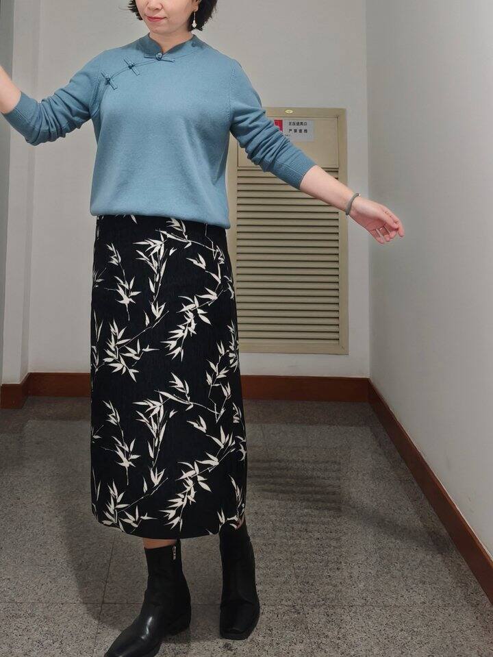 Daily Look 旗袍领与竹叶图案的新中式元素
