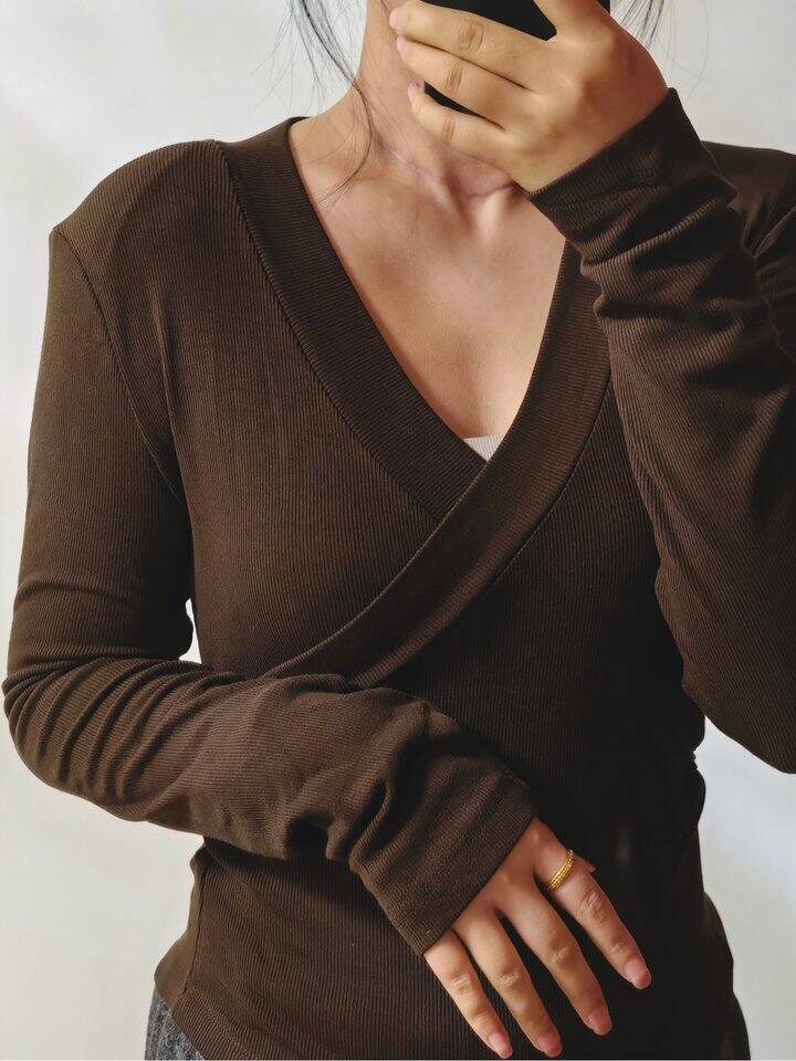 yuanxi元熙加绒磨毛打底衫