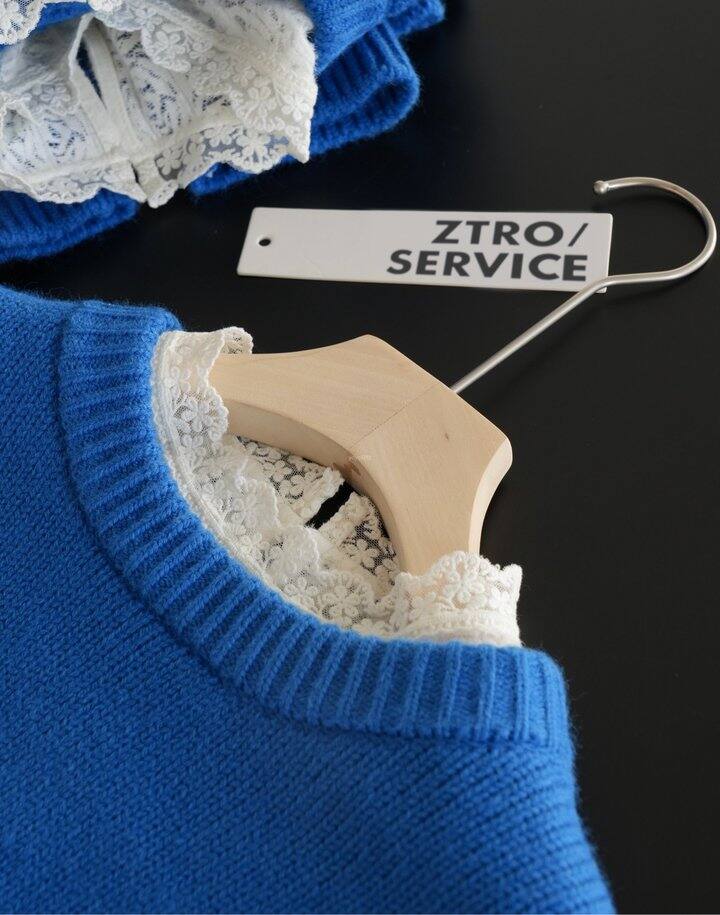 克莱因蓝毛衣/蕾丝衫/羽绒马甲！💰59起