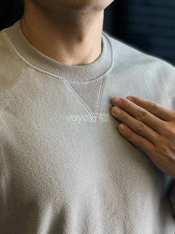男士绵羊毛奥利绒圆领卫衣！💰69