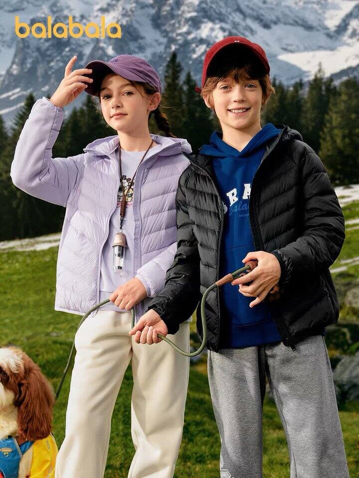 balabala三防排骨羽绒，158