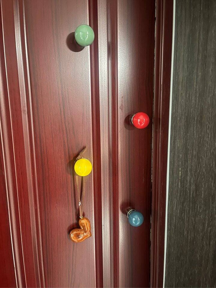 随手晒单/门后彩色挂钩