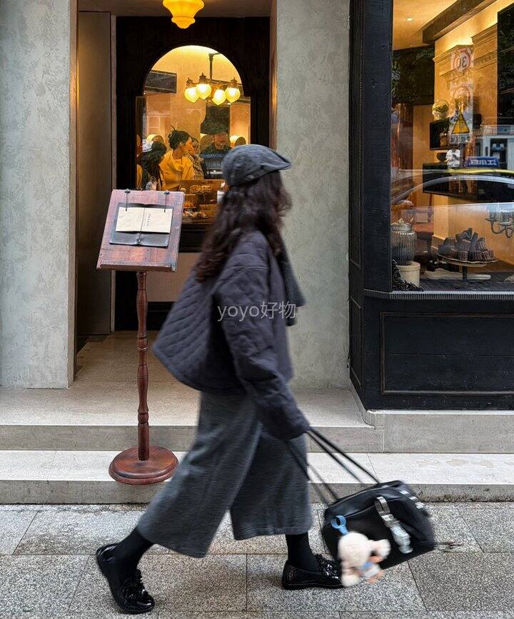 羊毛呢料阔腿八分裤！💰99