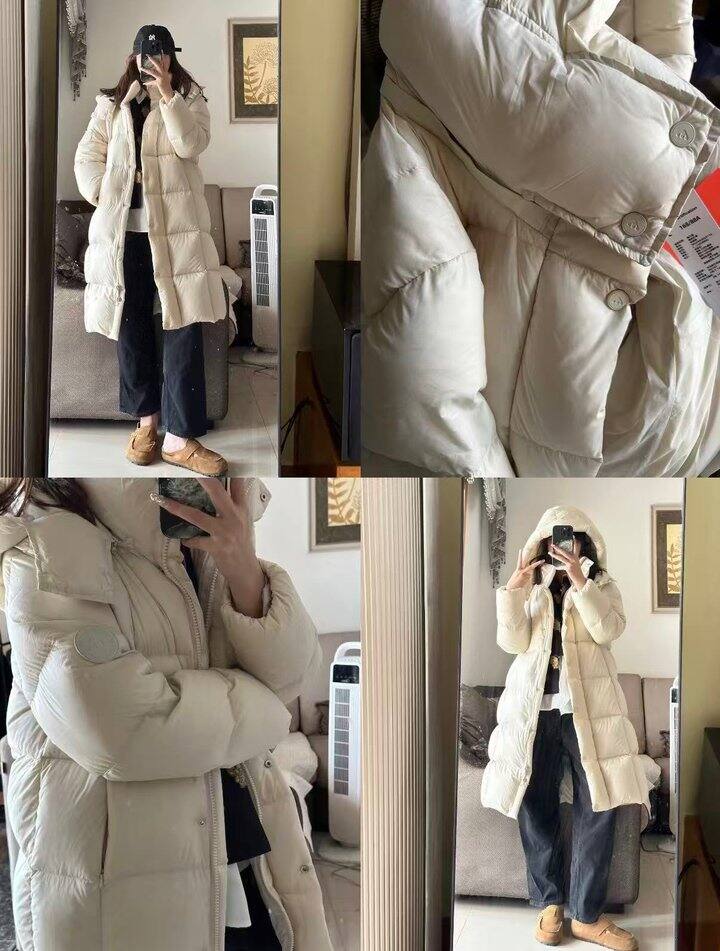 美力城 过膝长款鹅绒羽绒服女💰649元