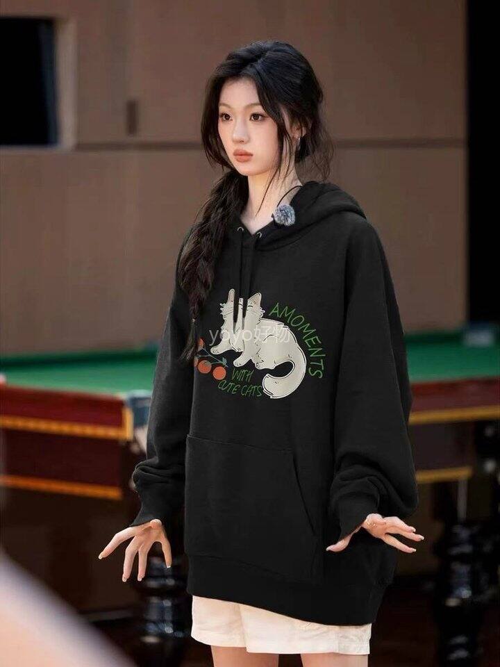 2色小猫加绒帽衫！💰99