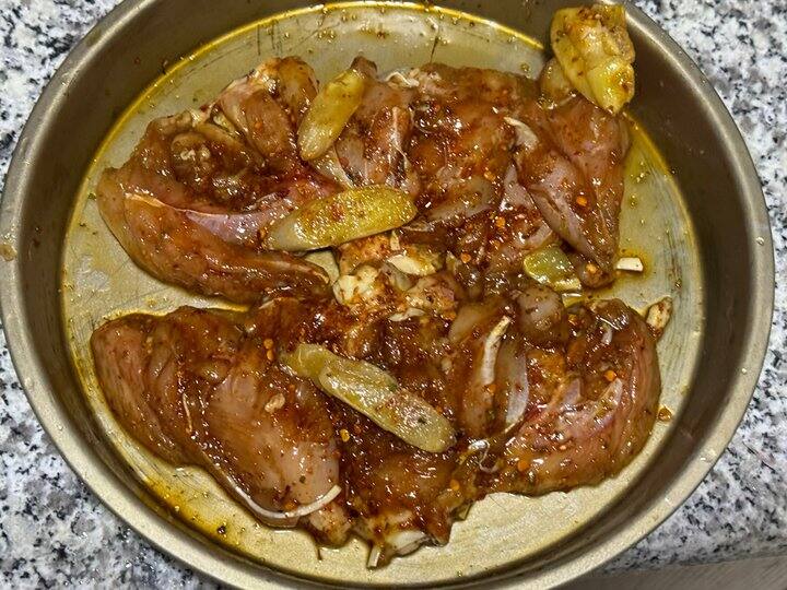 发下很漂亮的鸡腿排哈哈哈！