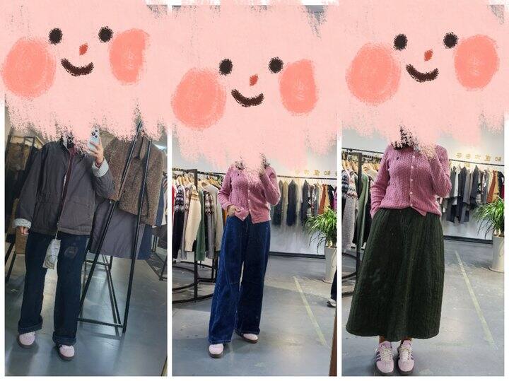 买了这条牛仔裤和裙子。